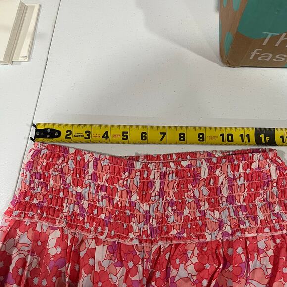 Simply Southern Floral Palazzo Flowy Wide Leg Beachy Pants One Size - Picture 6 of 7